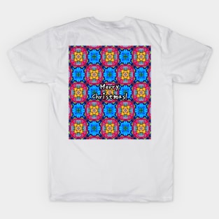 Colorful Christmas tree patterns. T-Shirt